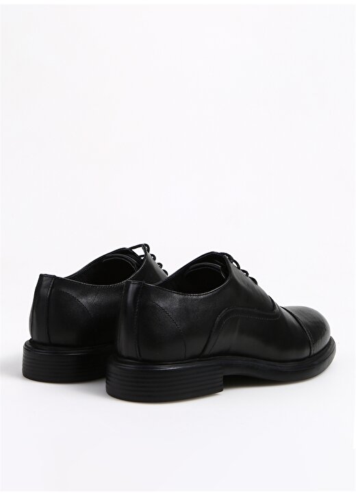 Fabrika Deri Siyah Erkek Klasik Ayakkabı AYENT 3