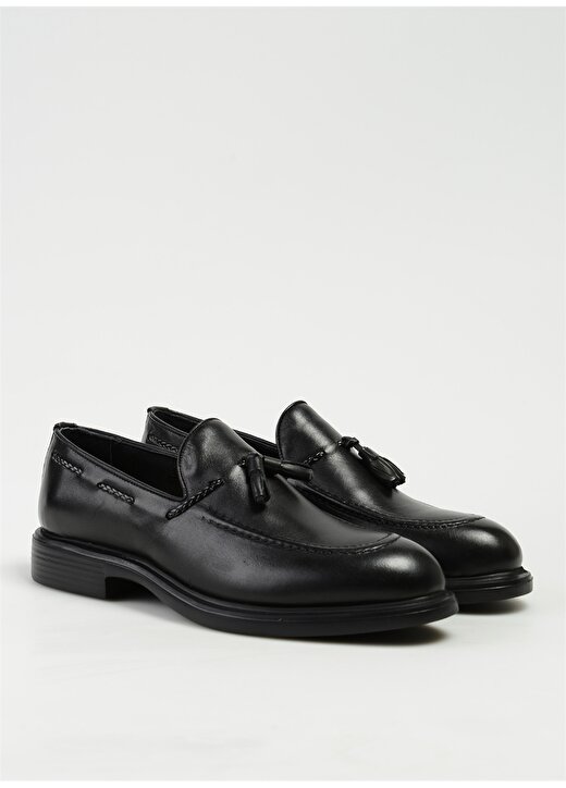 Fabrika Deri Siyah Erkek Klasik Ayakkabı BUNY 2