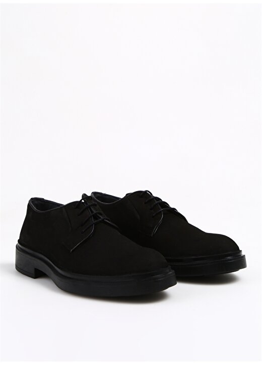 Fabrika Deri Siyah Erkek Günlük Ayakkabı BOLZANO 2