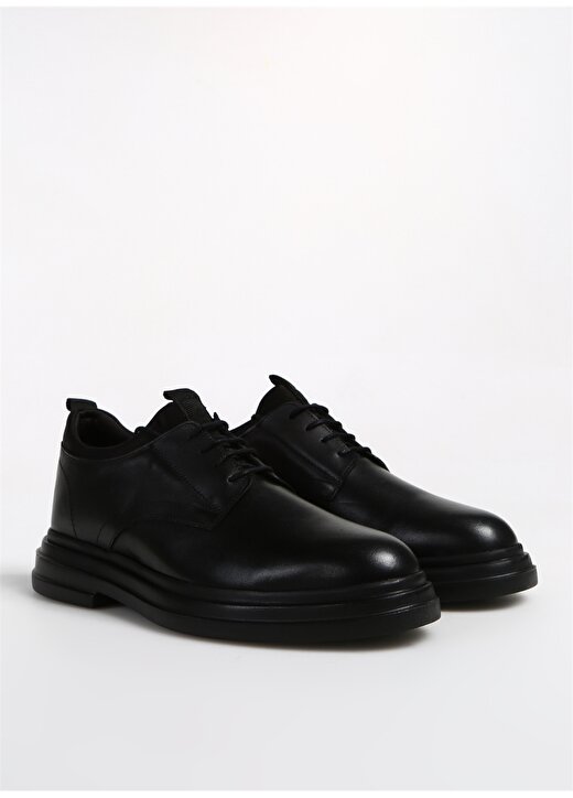 Fabrika Siyah Erkek Deri Klasik Ayakkabı CANTER 2