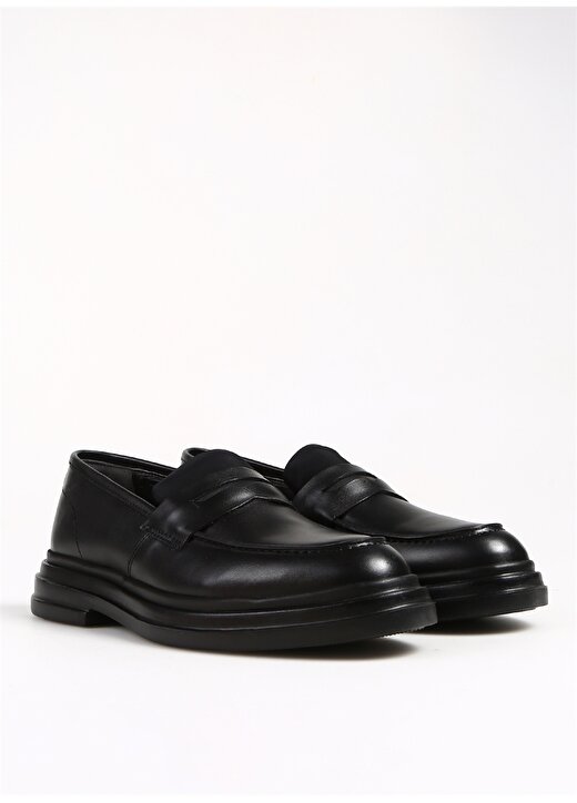 Fabrika Siyah Erkek Deri Klasik Ayakkabı CARLEY 2
