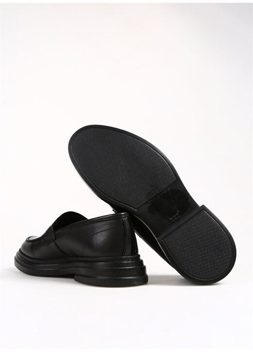 Fabrika Siyah Erkek Deri Klasik Ayakkabı CARLEY 4
