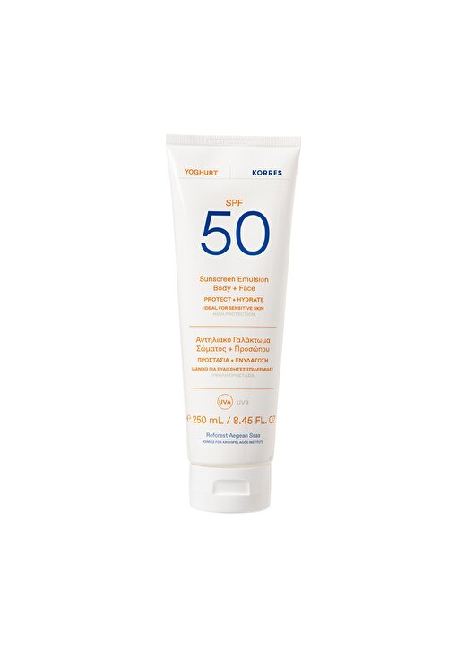 Korres Yoghurt Sunscreen Yüz Ve Vücut Güneş Kremi SPF 50 250 Ml 1