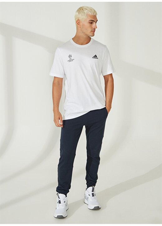 Adidas Beyaz Erkek Yuvarlak Yaka T-Shirt IR2647 UCL TEE TURKEY M 1