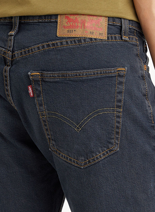 Levis Koyu Lacivert Erkek Normal Bel Slim Fit Denim Pantolon SLIM DOLF GREYST A2081-0009 LSE511 3