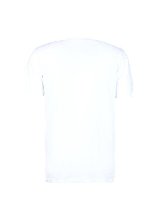Blackspade V Yaka Düz Beyaz Erkek T-Shirt 9639 2