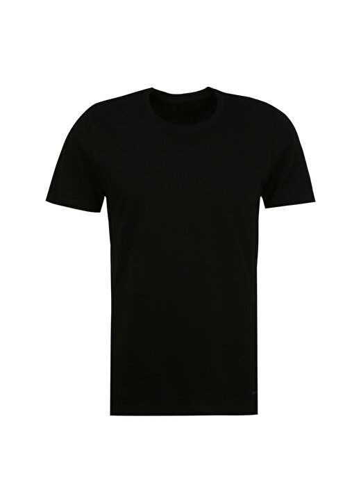 Blackspade Yuvarlak Yaka Düz Siyah Erkek T-Shirt 9638 1