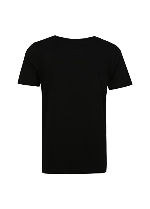 Blackspade Yuvarlak Yaka Düz Siyah Erkek T-Shirt 9638 2