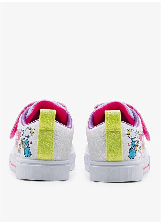 Skechers Beyaz - Çok Renkli Kız Çocuk Yürüyüş Ayakkabısı 314786N WMLT TWINKLE SPARKS 4