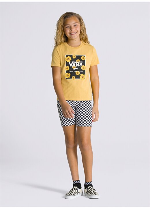 Vans Düz Sarı Kız Çocuk T-Shirt VN00078WOC21 SUNFLOWER ANIMAL BOX C 1