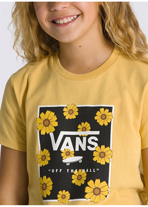 Vans Düz Sarı Kız Çocuk T-Shirt VN00078WOC21 SUNFLOWER ANIMAL BOX C 2
