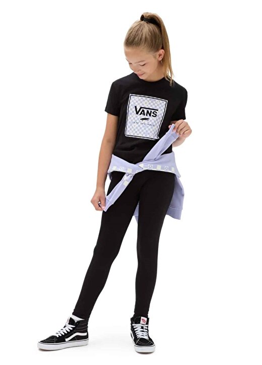 Vans Siyah Kız Çocuk T-Shirt VN00078EBLK1 BOX FILL FLORAL CREW 2