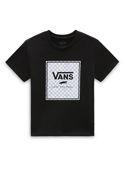 Vans Siyah Kız Çocuk T-Shirt VN00078EBLK1 BOX FILL FLORAL CREW 4