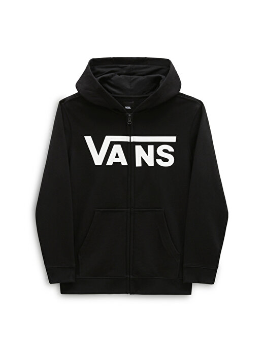 Vans Siyah Erkek Çocuk Bisiklet Yaka Uzun Kollu Düz Sweatshirt VN0008C9BLK1 VANS CLASSIC FZ    1