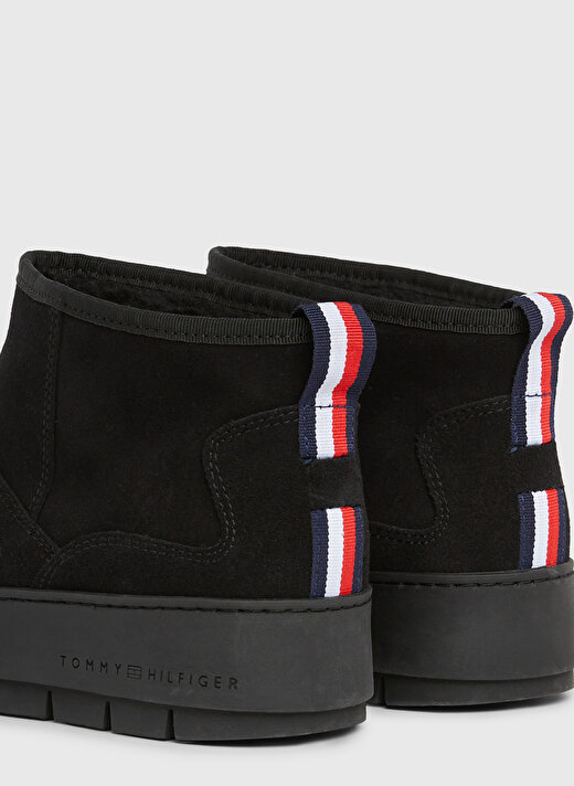 Tommy Hilfiger Siyah Kadın Süet Bot FW0FW07662BDS 4