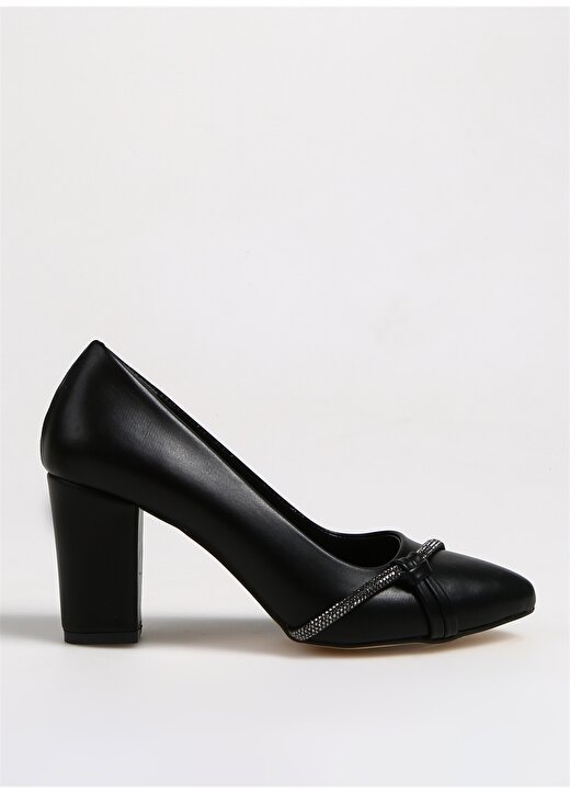 F By Fabrika Siyah Kadın Topuklu Ayakkabı AYKO 1