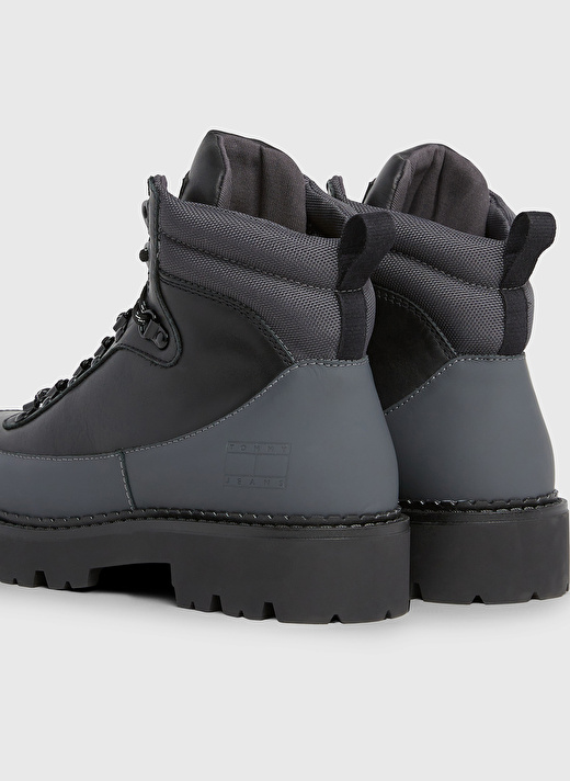 Tommy Hilfiger Deri Siyah Erkek Bot TJM BOOT HIKER 4