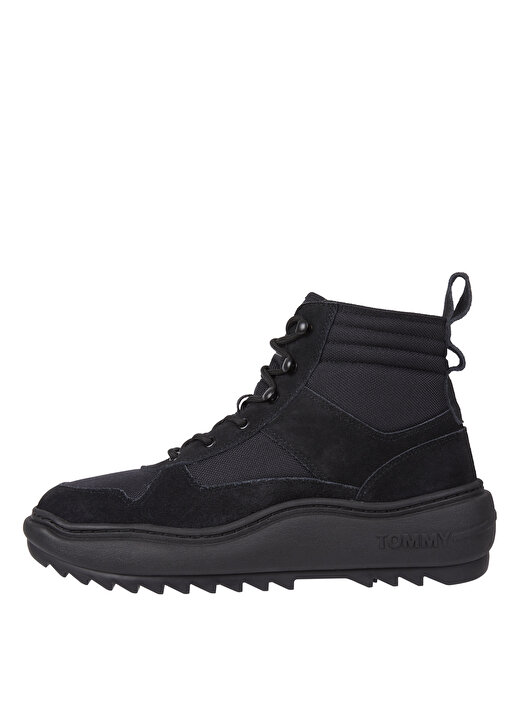 Tommy Hilfiger Süet Siyah Erkek Bot TJM MIX MATERIAL BOOT 1