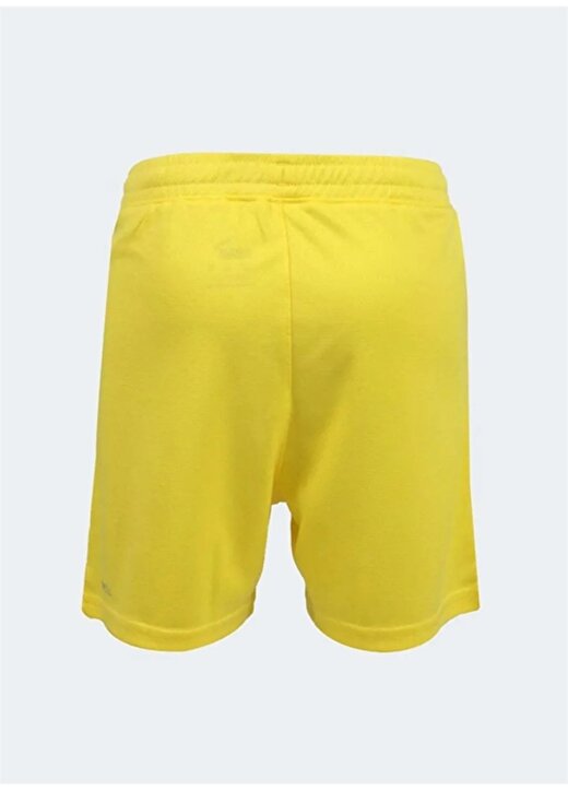 Puma Sarı Erkek Çocuk Diz Üstü Lastikli Düz Şort FSK Shorts Replica Jr 4