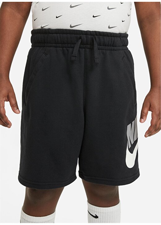 Nike Lastikli Bel Normal Siyah Erkek Çocuk Şort CK0509-010 B NSW CLUB + HBR SHORT F 2