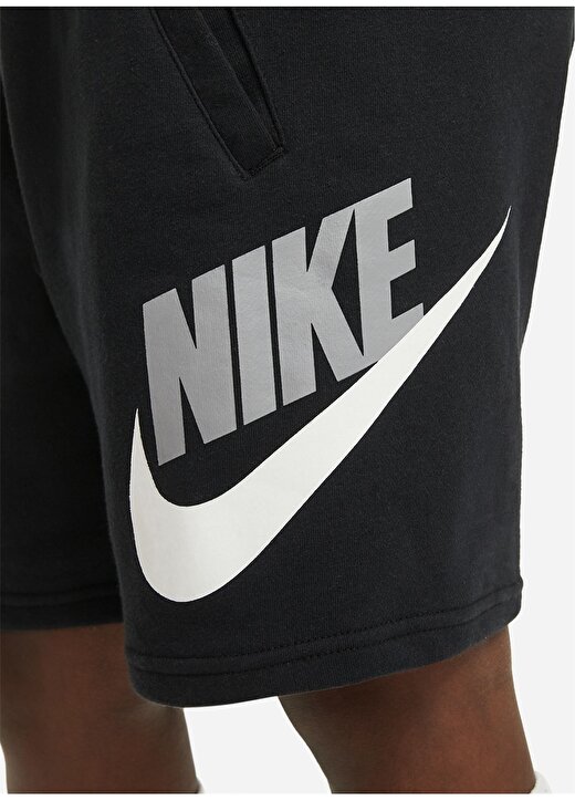 Nike Lastikli Bel Normal Siyah Erkek Çocuk Şort CK0509-010 B NSW CLUB + HBR SHORT F 4