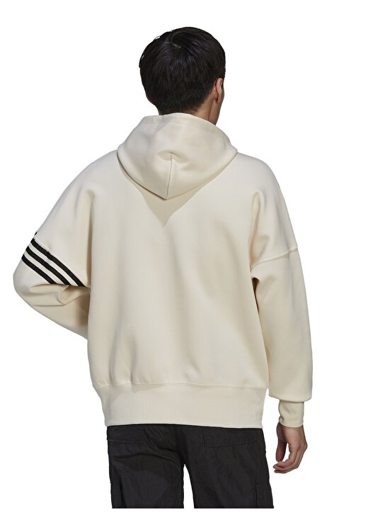 Adidas Beyaz Erkek Kapüşon Yaka Regular Fit Sweatshirt HM1870-NEW C HOODIE 2