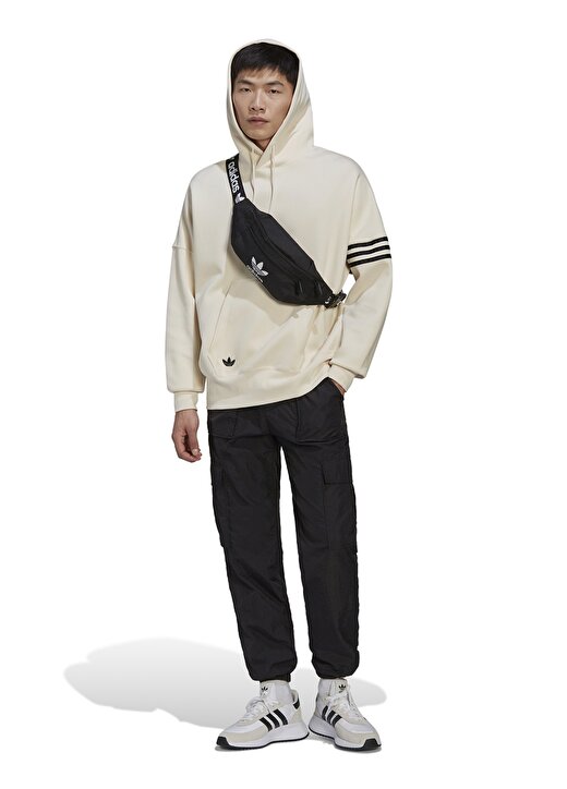 Adidas Beyaz Erkek Kapüşon Yaka Regular Fit Sweatshirt HM1870-NEW C HOODIE 3