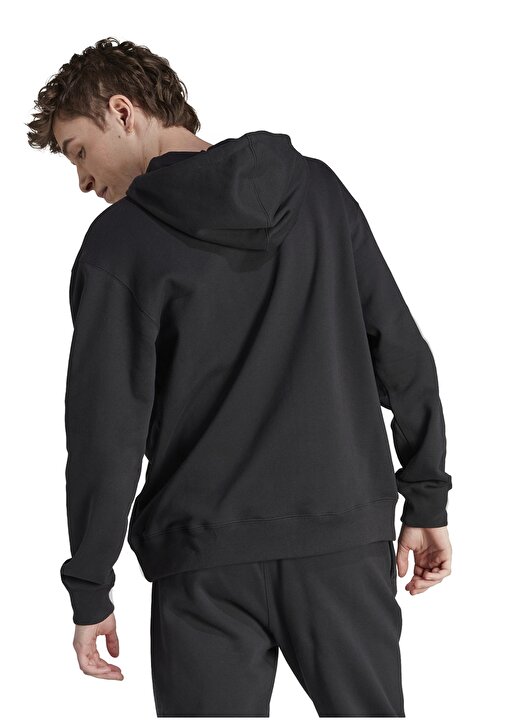 Adidas Siyah Erkek Kapüşonlu Regular Fit Sweatshirt HZ0700-HACK AAC HOOD BLA 2