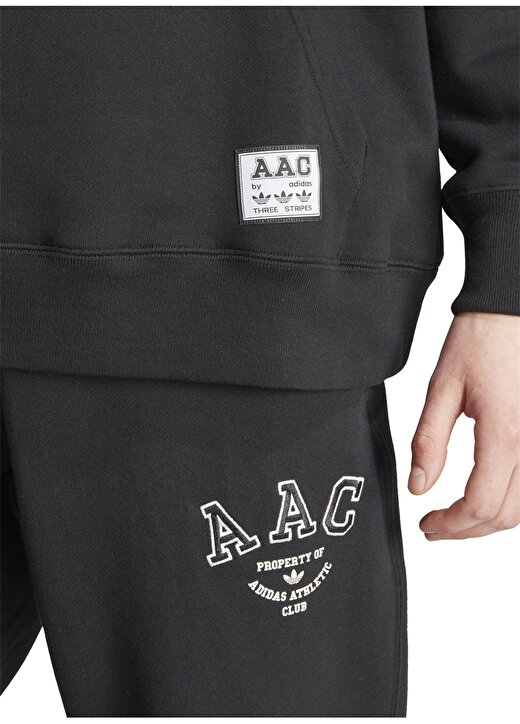 Adidas Siyah Erkek Kapüşonlu Regular Fit Sweatshirt HZ0700-HACK AAC HOOD BLA 4