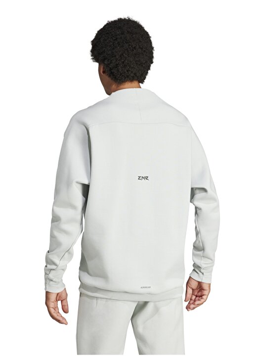 Adidas Gümüş Erkek Kapüşon Yaka Regular Fit Sweatshirt IN5113-M Z.N.E. PR CRW 2