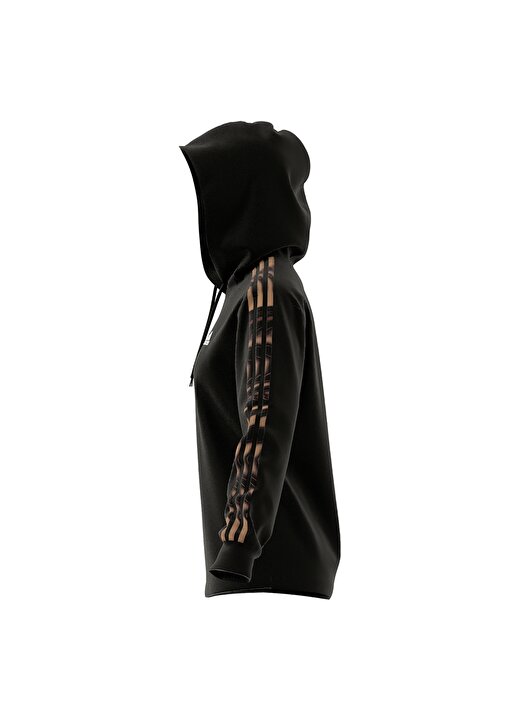 Adidas Siyah Kadın Kapüşon Yaka Regular Fit Sweatshirt IL5872-VIBAOP 3S HD 3