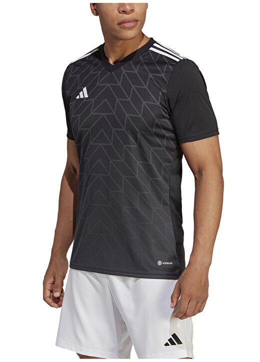 Adidas Siyah Erkek V Yaka Regular Fit T-Shirt H44529-TABELA 23 JSY BLA T-Shirt HR2629-T ICON23 JSY BLA 3