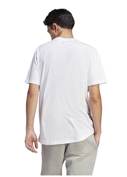 Adidas Beyaz Erkek Yuvarlak Yaka Regular Fit T-Shirt IC9821-M ALL SZN G T WHI 2