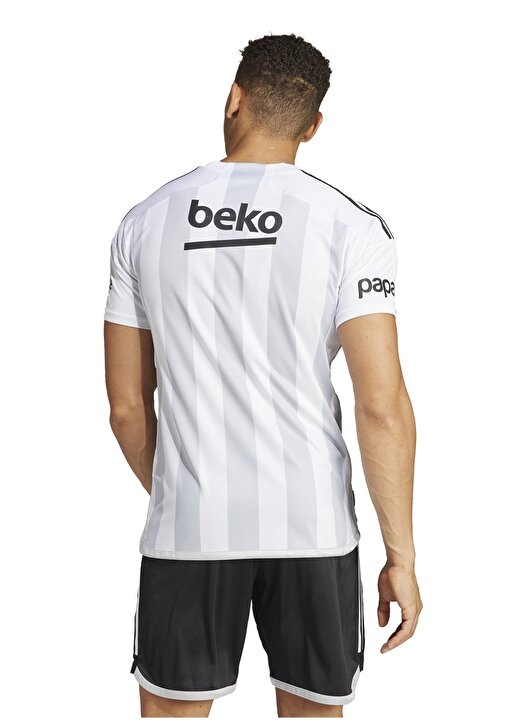 Adidas Beyaz Erkek Yuvarlak Yaka Regular Fit T-Shirt HY0324-BJK H JSY 2