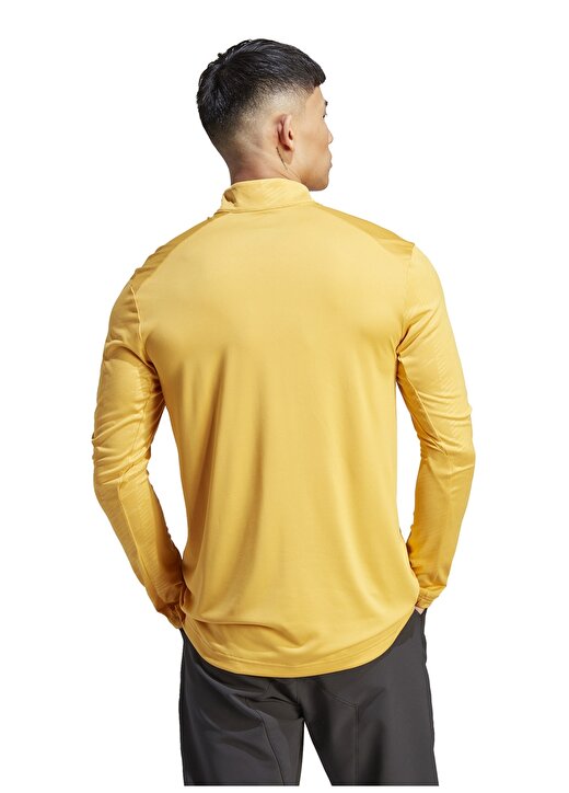 Adidas Sarı Erkek Dik Yaka Terrex T-Shirt HZ6236-MT Half Zi LS PRE 2