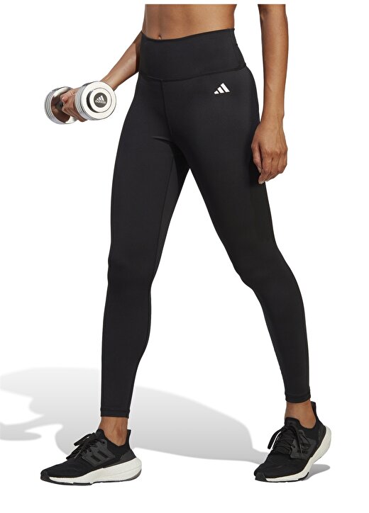 Adidas Siyah Kadın Slim Fit Tayt HC8934-TE 78 TIG 1