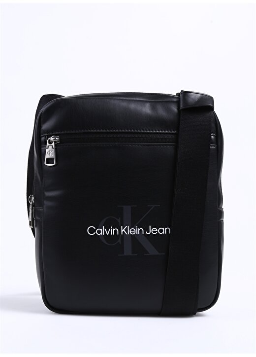 Calvin Klein Siyah Erkek 22X27x5 Cm Postacı Çantası MONOGRAM SOFT REPORTER22 1