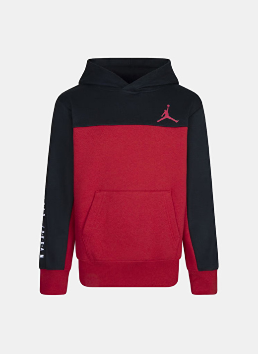 Nike Düz Erkek Çocuk Kırmızı Sweatshırt 95C842-R78 JDB JORDAN FLIGHT SIDELI 1