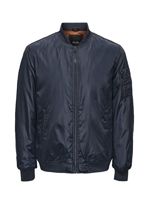 Only & Sons Lacivert Erkek Dik Yaka Mont 22023287_ONSJOSHUA BOMBER OTW VD  2