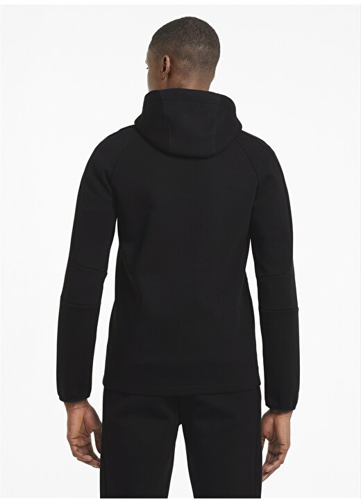 Puma Siyah Erkek Yuvarlak Yaka Regular Fit Sweatshirt 58581201 EVOSTRIPE Core FZ Hoodie 2