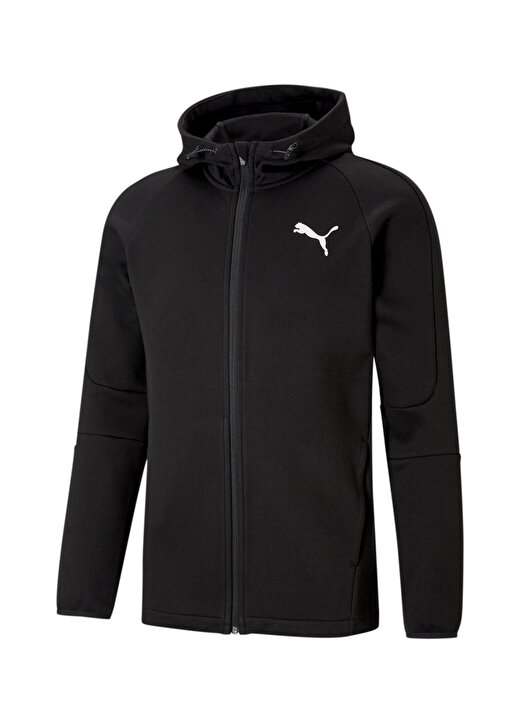 Puma Siyah Erkek Yuvarlak Yaka Regular Fit Sweatshirt 58581201 EVOSTRIPE Core FZ Hoodie 4