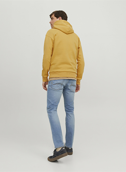 Jack & Jones Kapüşon Yaka Kahve Erkek Sweatshırt 12236513_JJEJOSH SWEAT HOOD NOOS 4