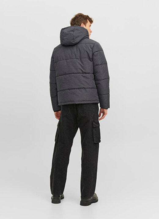 Jack & Jones Koyu Gri Erkek Mont 12236044_JJMASON PUFFER JACKET SN 3