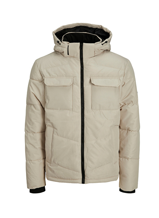 Jack & Jones Krem Erkek Mont 12236044_JJMASON PUFFER JACKET SN 1