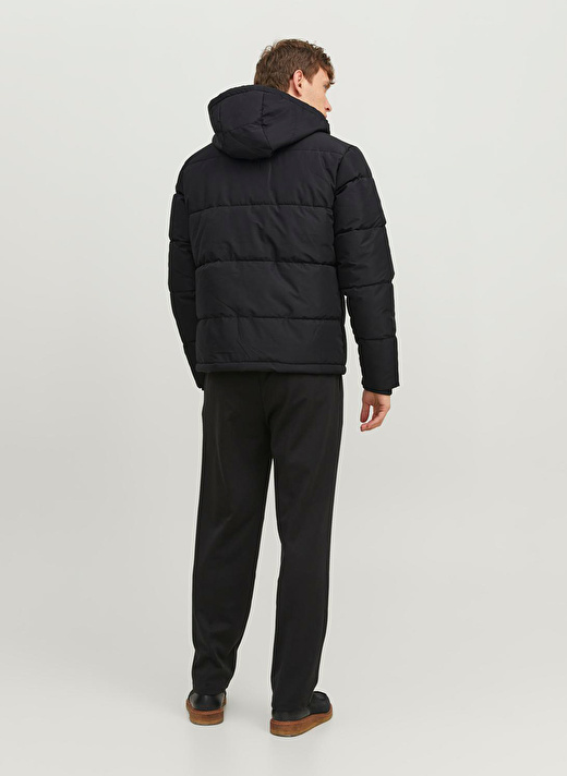 Jack & Jones Siyah Erkek Mont 12236044_JJMASON PUFFER JACKET SN 4