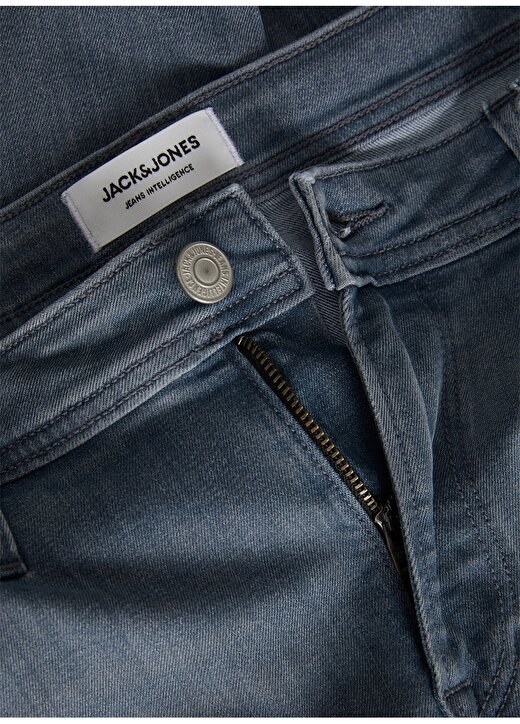 Jack & Jones 12237921_JJILIAM JJORIGINAL AM 863 Erkek Düşük Bel Skinny Fit Denim Pantolon 4