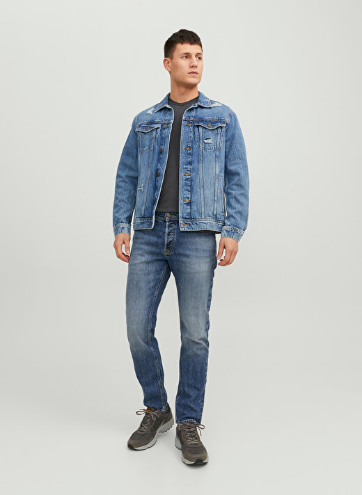 Jack & Jones Standart Mavi Erkek Ceket 12237823_JJIJEAN JJJACKET MF 611 SN 2