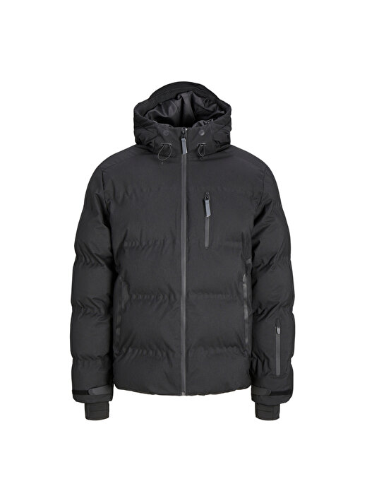 Jack & Jones Siyah Erkek Mont 12238998_JCOSWEEP PUFFER SN 2