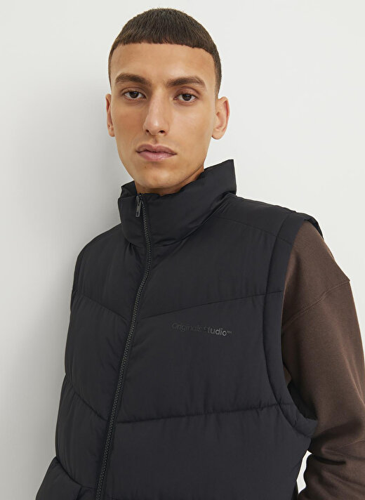 Jack & Jones Siyah Erkek Yelek 12238853_JORVESTERBRO BODYWARMER SN 1