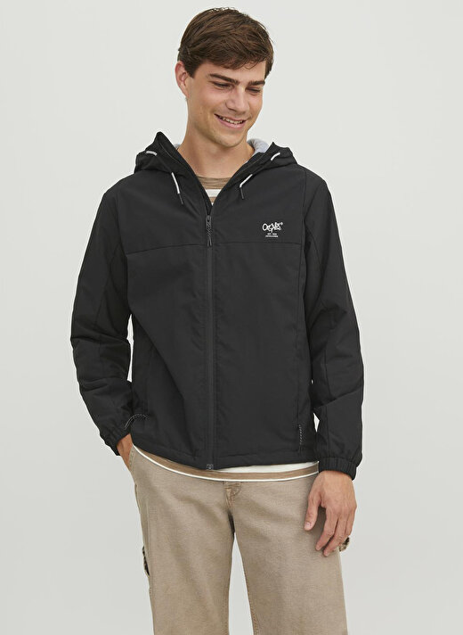 Jack & Jones Siyah Erkek Mont 12238877_JORCAMPER JACKET 3